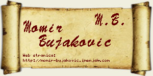 Momir Bujaković vizit kartica